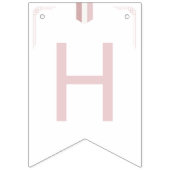 Rosa Koreanisch Doljanchi Happy Birthday Wimpelkette (Zweite Fahne)