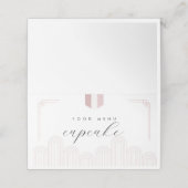 Rosa koreanische Doljanchi-Karte Platzkarte (Außenseite Aufgefaltet)