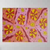 Rosa Kosmische Kanonen Poster (Vorne)