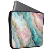 Rosa kosmische Laptop-Tasche mit kosmischem Nebel  Laptopschutzhülle (Vorne Rechts)