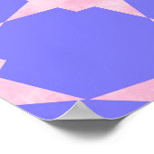 Rosa kosmischer Ausbruch Poster (Ecke)