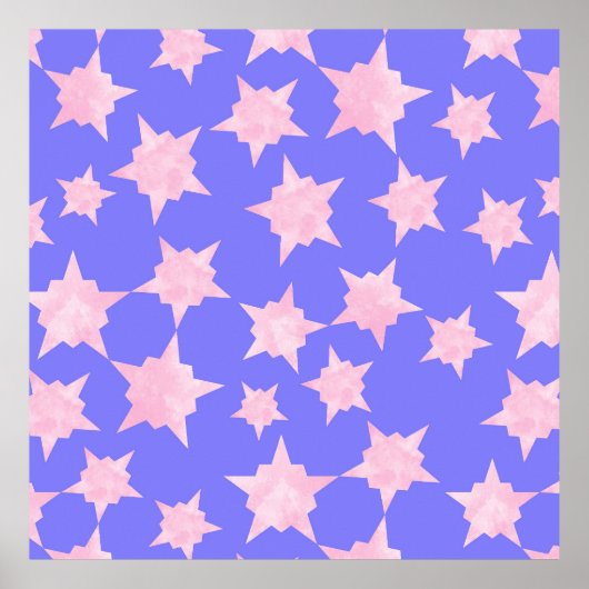 Rosa kosmischer Ausbruch Poster (Vorne)