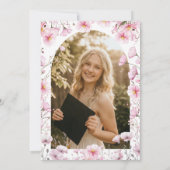 Rosa Kosmos & Biene Abschluss-Einladung Einladung (Rückseite)