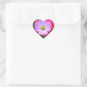 Rosa Kosmos-Blume Aufkleber (Tasche)