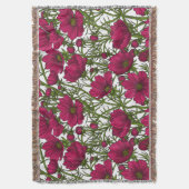 Rosa Kosmos-Blume Decke (Vorderseite Vertikal)