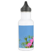 Rosa Kosmos-Blume Edelstahlflasche (Links)