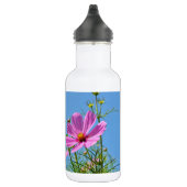 Rosa Kosmos-Blume Edelstahlflasche (Rechts)