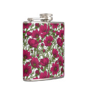 Rosa Kosmos-Blume Flachmann (Rechts)