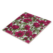 Rosa Kosmos-Blume Fliese (Seite)