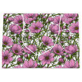 Rosa Kosmos-Blume Große Geschenktüte (Vorderseite)