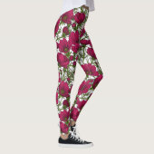 Rosa Kosmos-Blume Leggings (Rechts)