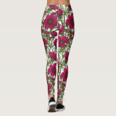 Rosa Kosmos-Blume Leggings (Rückseite)