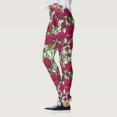 Rosa Kosmos-Blume Leggings (Links)