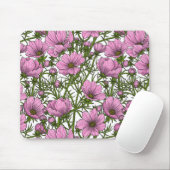 Rosa Kosmos-Blume Mousepad (Mit Mouse)