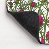 Rosa Kosmos-Blume Mousepad (Ecke)