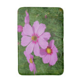 Rosa Kosmos Blume Natur Badematte (Vorderseite Vertikal)