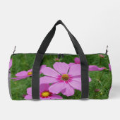 Rosa Kosmos Blume Natur Personalisiert Duffle Bag (Rückseite)