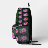 Rosa Kosmos-Blume Personalisiert Bedruckter Rucksack (Rechts)