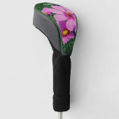 Rosa Kosmos-Blume Personalisiert Golf Headcover (angewinkelt)