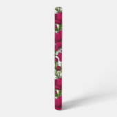 Rosa Kosmos-Blume Samsung Galaxy Hülle (Linke Seite)