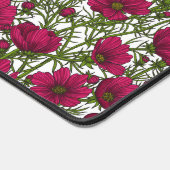 Rosa Kosmos-Blume Schreibtischunterlage (Ecke)