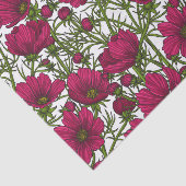 Rosa Kosmos-Blume Seidenpapier (Ausschnitt)