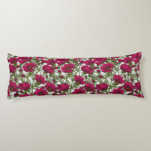 Rosa Kosmos-Blume Seitenschläferkissen (Rückseite)