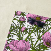 Rosa Kosmos-Blume Strandtuch (Beispiel)