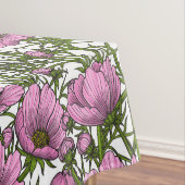 Rosa Kosmos-Blume Tischdecke (Beispiel)