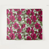 Rosa Kosmos-Blume Wandteppich (Vorderseite (Horizontal))