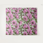 Rosa Kosmos-Blume Wandteppich (Vorderseite (Horizontal))