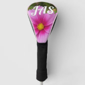Rosa Kosmos Blume Wildblume Golf Headcover (Vorderseite)