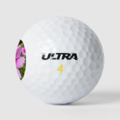Rosa Kosmos Blume Wildblume Golfball (Logo)