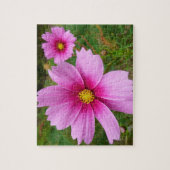 Rosa Kosmos Blume Wildblume Puzzle (Vertikal)