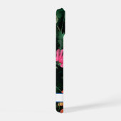 Rosa Kosmos-Blumen-Design iPhone 15 Hülle (Rechte Seite)