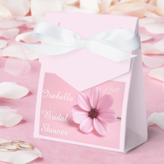Rosa Kosmos-Blumen-Script-Junggesellinnen-Abschied Geschenkschachtel (Hochzeit)