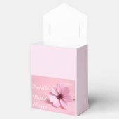 Rosa Kosmos-Blumen-Script-Junggesellinnen-Abschied Geschenkschachtel (Geöffnet)