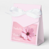Rosa Kosmos-Blumen-Script-Junggesellinnen-Abschied Geschenkschachtel (Vorderseite)