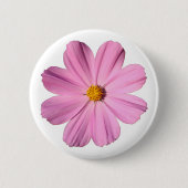Rosa Kosmos Button (Vorderseite)