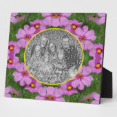 Rosa Kosmos Daisy Blume hinzufügen Ihr Foto Fotoplatte (Seite)