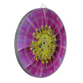 Rosa Kosmos Dartscheibe (Vorderseite Links)