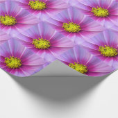 Rosa Kosmos Geschenkpapier (Ecke)