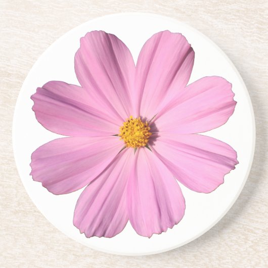 Rosa Kosmos Getränkeuntersetzer (Vorne)