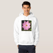Rosa Kosmos (quadratisches Foto) Hoodie (Vorne ganz)