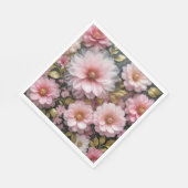 Rosa Kosmos-Sammlung Serviette (Ecke)