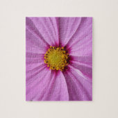 Rosa Kosmos-Wildblumen-Blüten Puzzle (Vertikal)