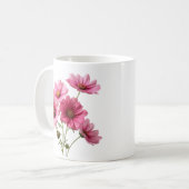 Rosa Kosmosblumen-23456 Kaffeetasse (Vorderseite Links)