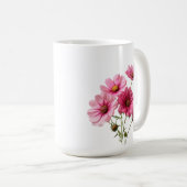Rosa Kosmosblumen-23456 Kaffeetasse (VorderseiteRechts)