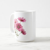 Rosa Kosmosblumen-23456 Kaffeetasse (Vorderseite Links)