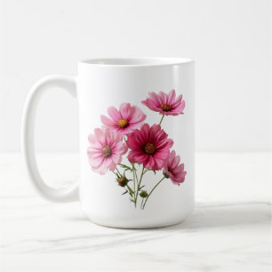 Rosa Kosmosblumen-23456 Kaffeetasse